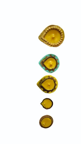 Cow dung coloured Diya