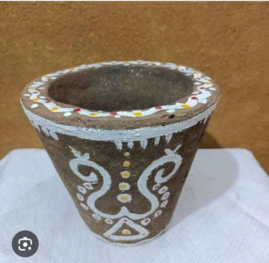 Traditional Cow Dung Sambrani Cup (Dhoop Cup) Pack of 12 cups